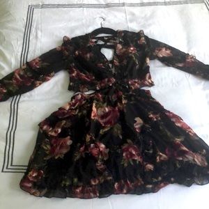 Fashion Nova floral cut out dress